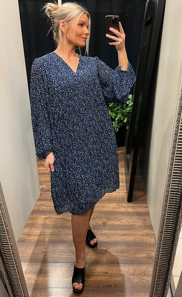 Pavia dress PLUS - navy mix