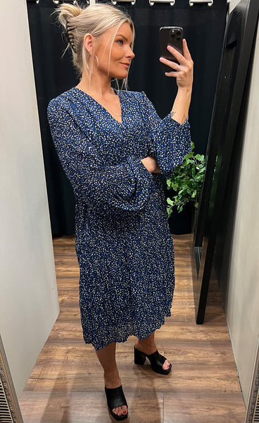 Pavia dress PLUS - navy mix