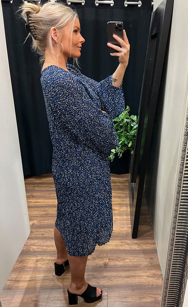 Pavia dress PLUS - navy mix