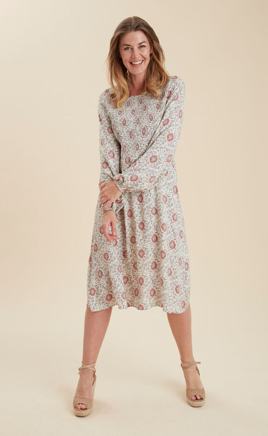 Pasmock kjóll - red