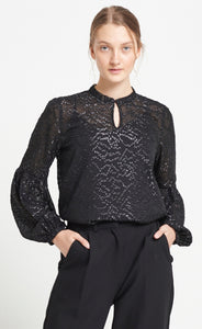 Alexandria Athena blouse - black