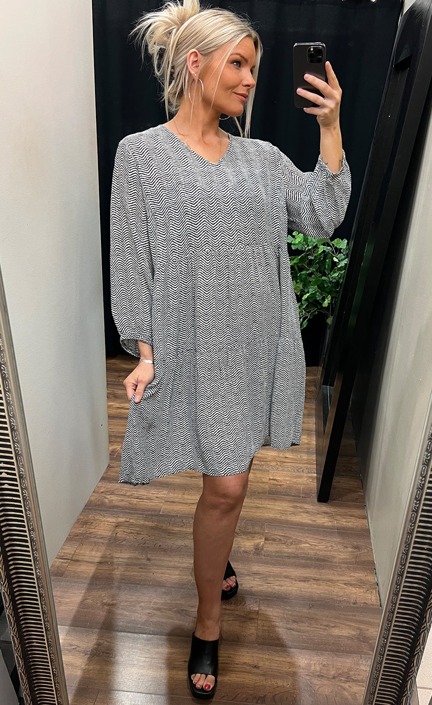 Josephine dress - black mix