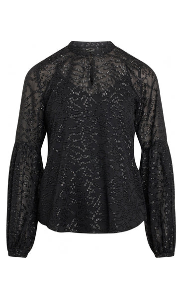 Alexandria Athena blouse - black