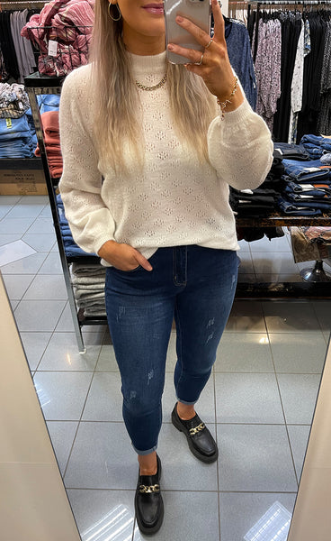 Solunna mohair peysa - vanilla ice