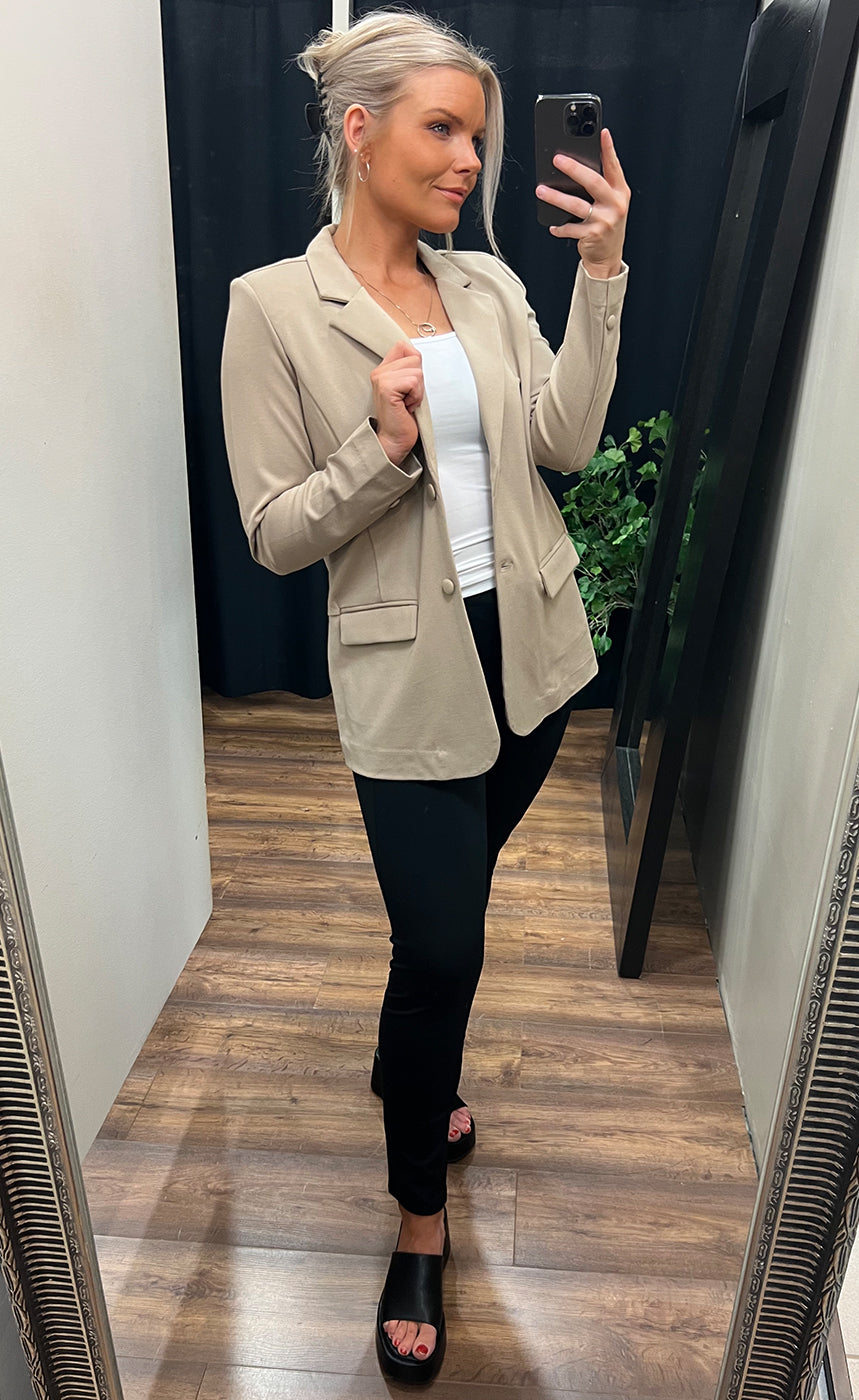 Lano blazer - silver mink