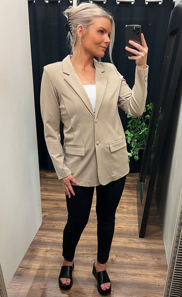 Lano blazer - silver mink