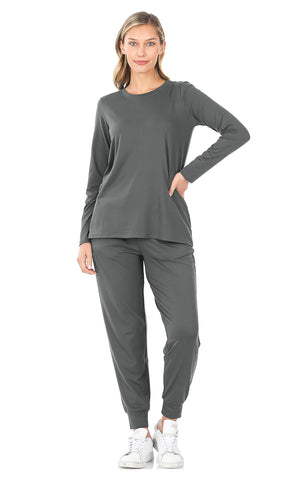 Lea MICROFIBER kósýgalli - ash grey