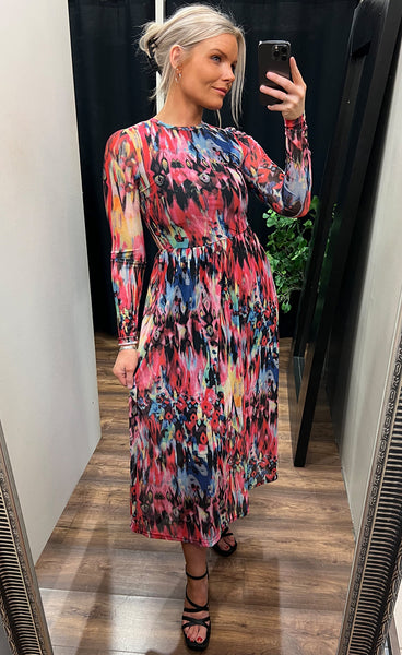 Metta mesh dress - bittersweet