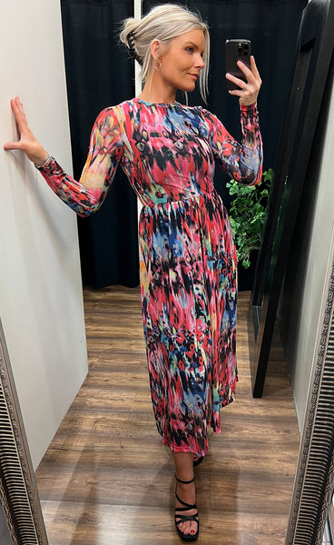 Metta mesh dress - bittersweet