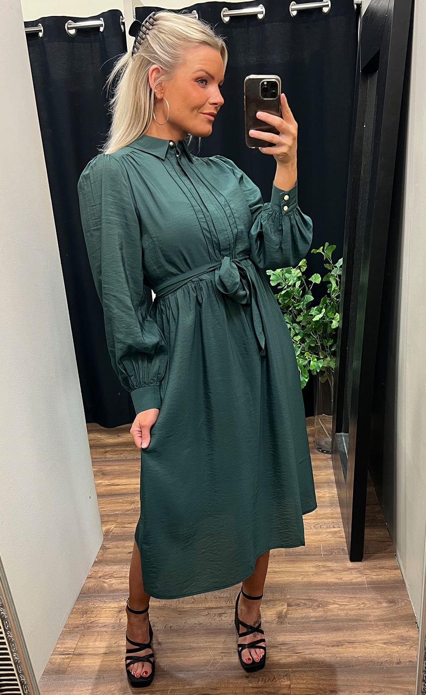 Frida dress - hunter green
