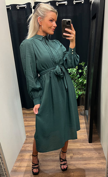 Frida dress - hunter green