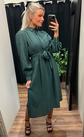 Frida dress - hunter green