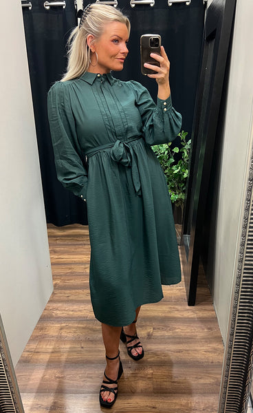 Frida dress - hunter green