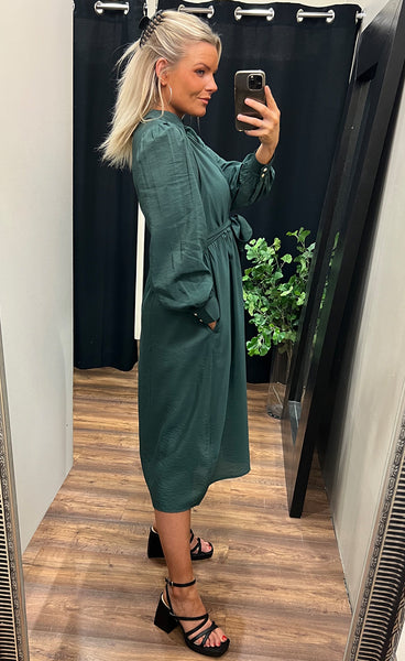 Frida dress - hunter green