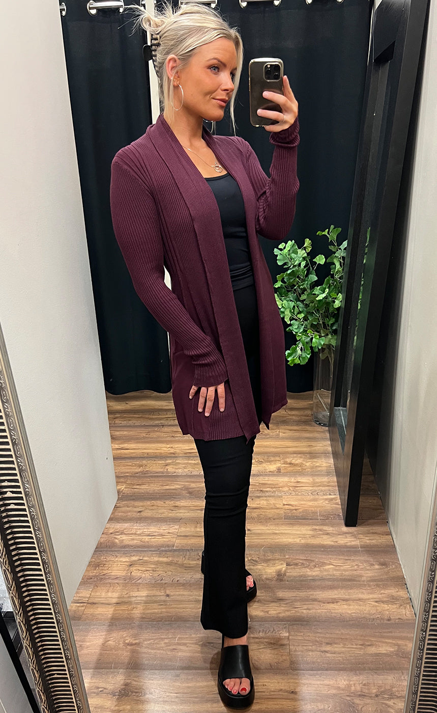 Zubasic cardigan - plum