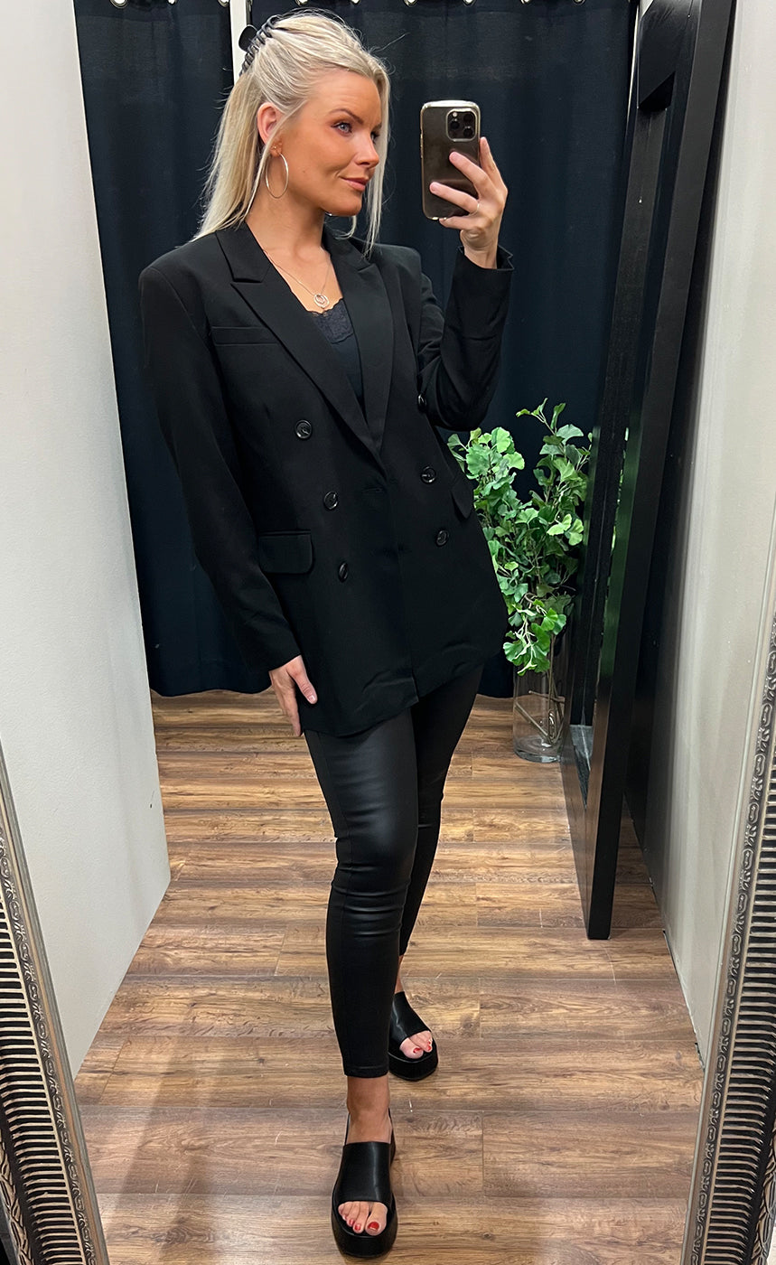 Estale oversized blazer - black
