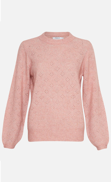 Solunna mohair peysa - ash rose