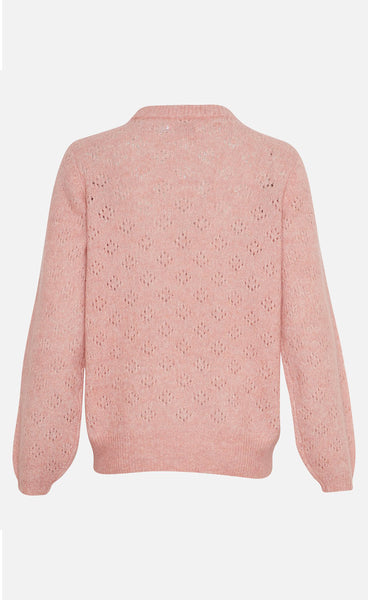 Solunna mohair peysa - ash rose