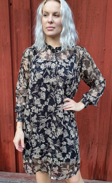 Paige skyrtukjóll - black