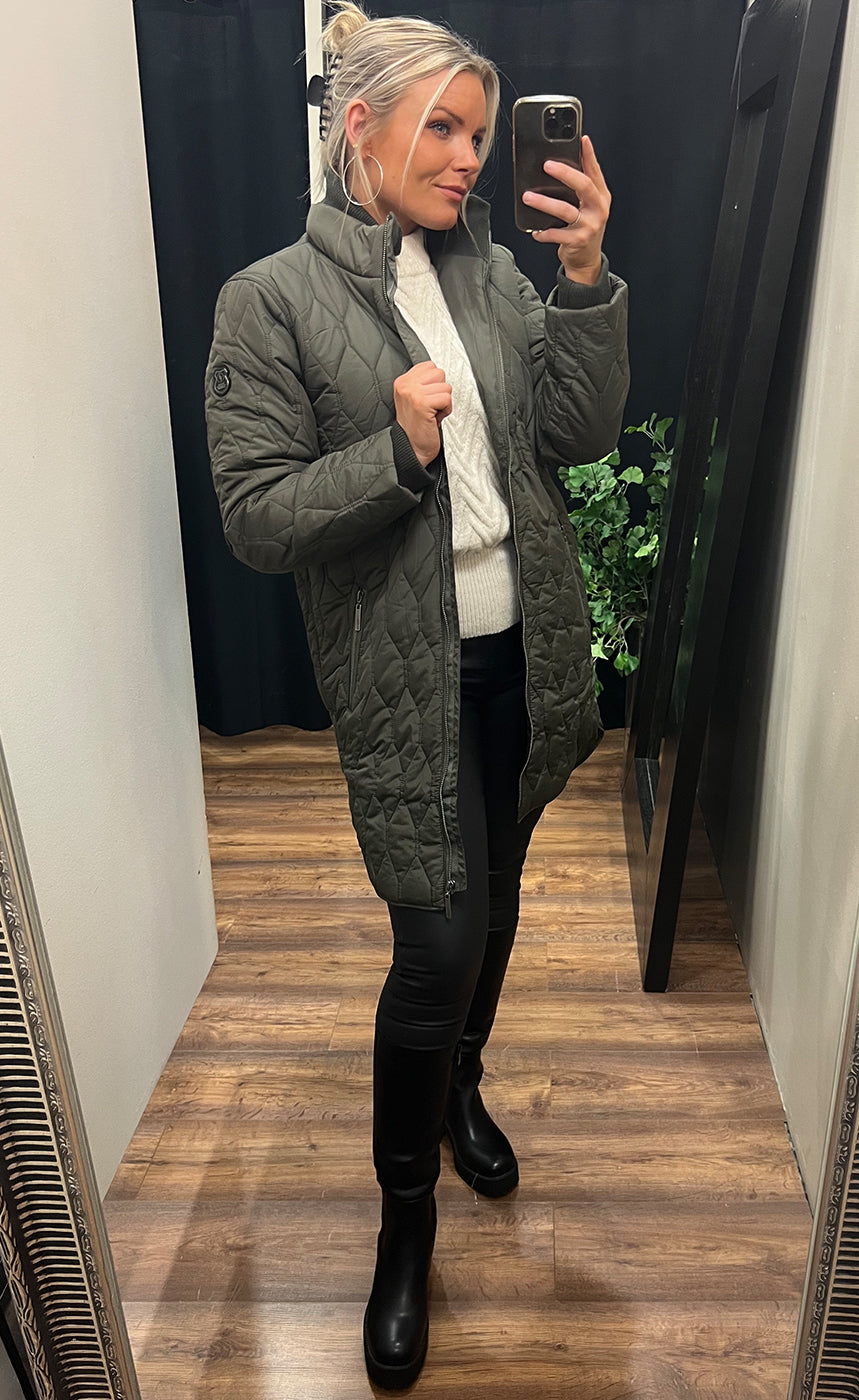 Quilt jacket - hedge green