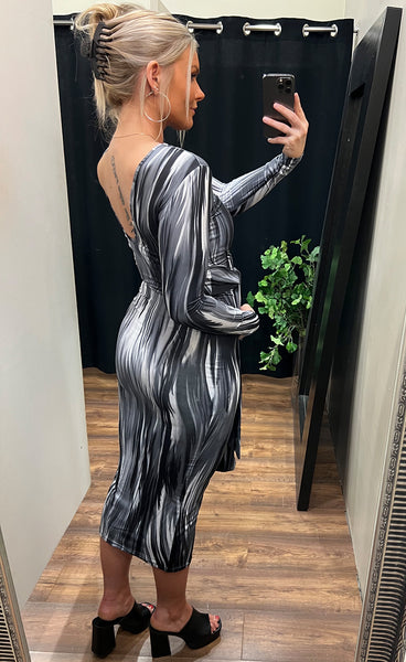 Sarah dress - grey mix