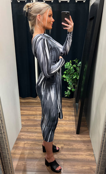 Sarah dress - grey mix
