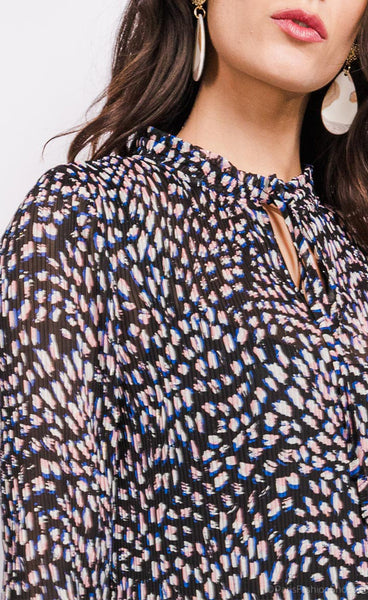 Jill kjóll - pink/blue