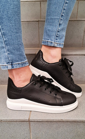 Strigaskór 1907 - black/black