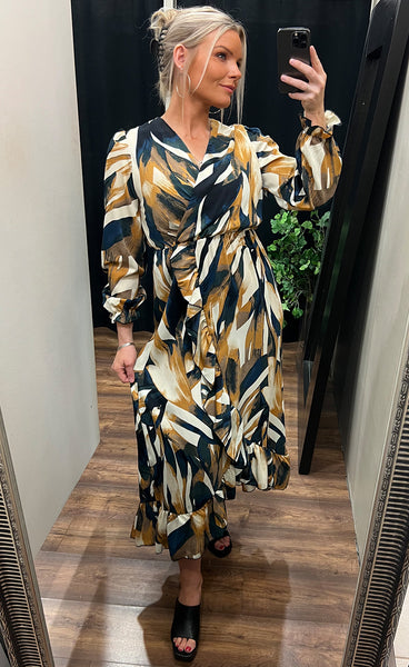 Julia dress - yellow mix