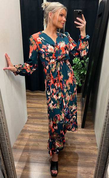 Julia dress - red mix