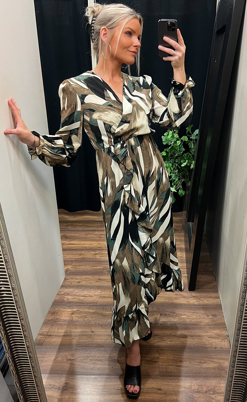 Julia dress - green mix