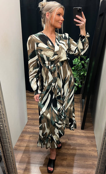 Julia dress - green mix