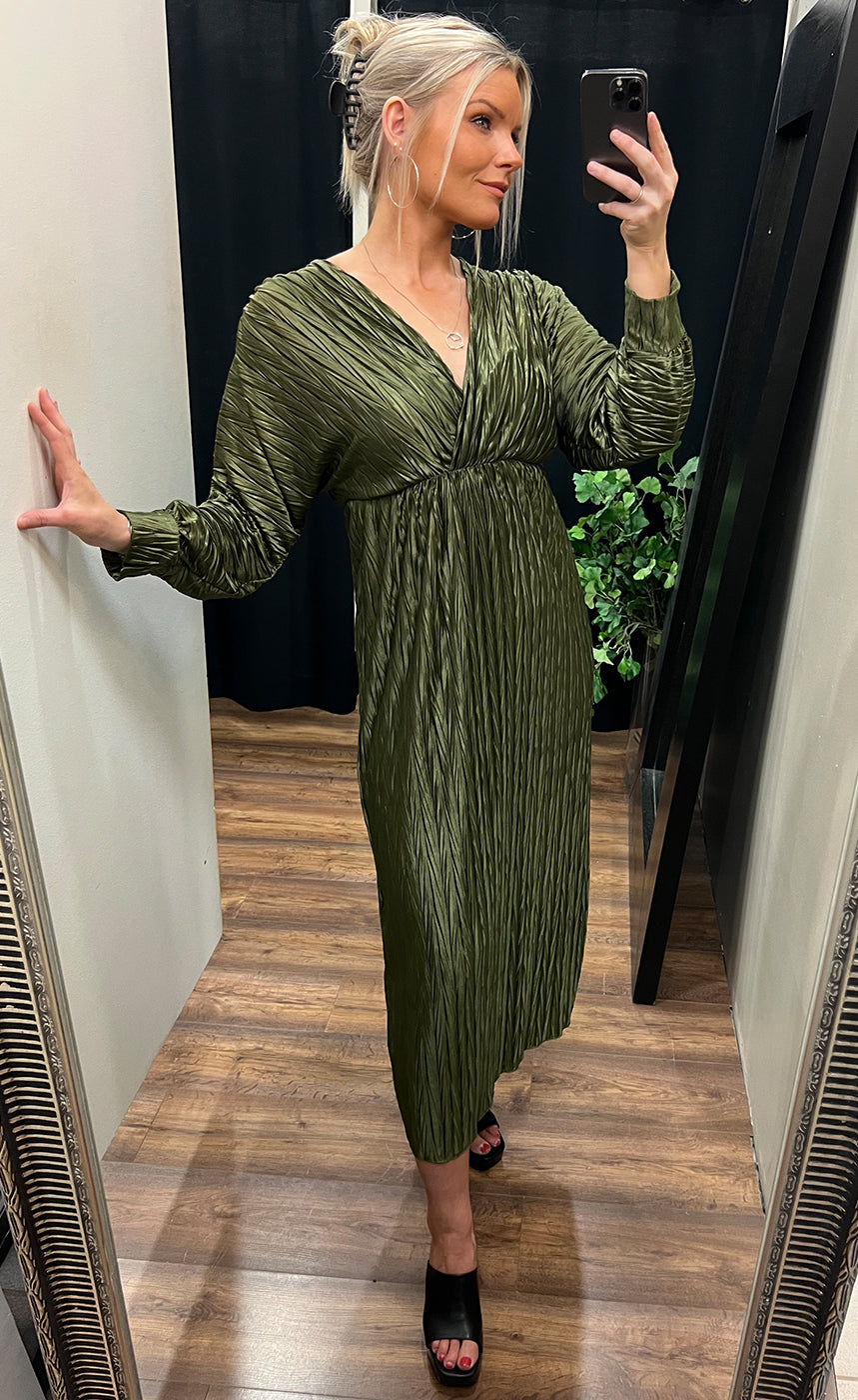 Madelyn dress - moss