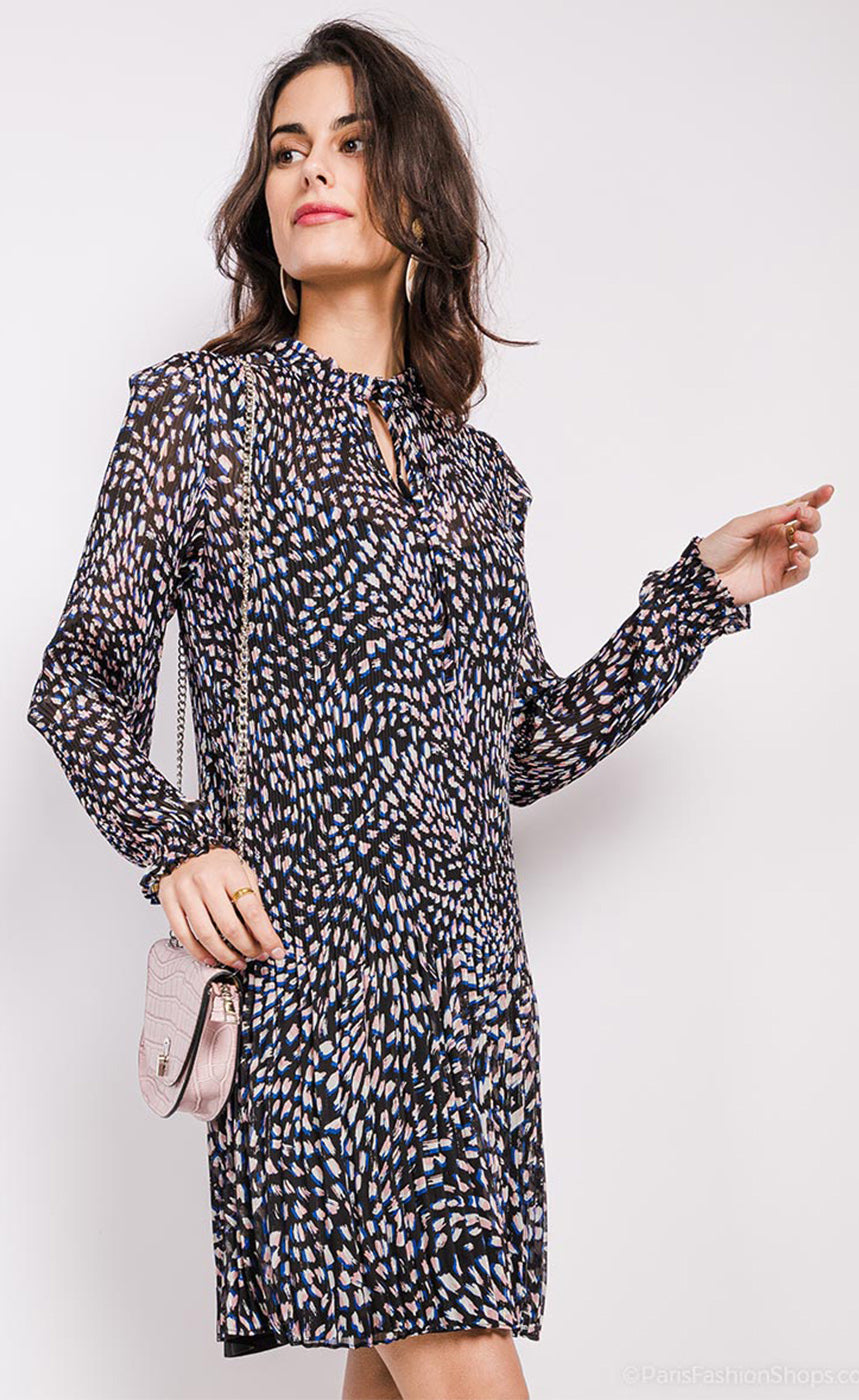 Jill kjóll - pink/blue