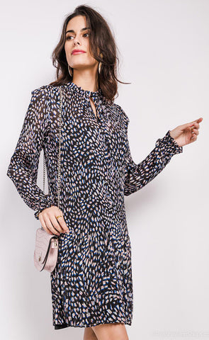 Jill kjóll - pink/blue