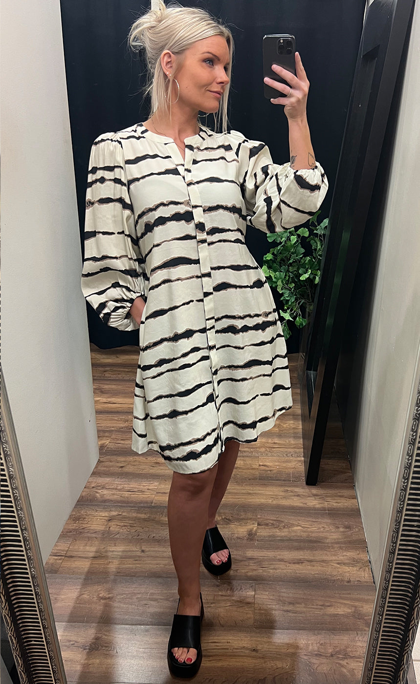 Florella dress - pelican stroke