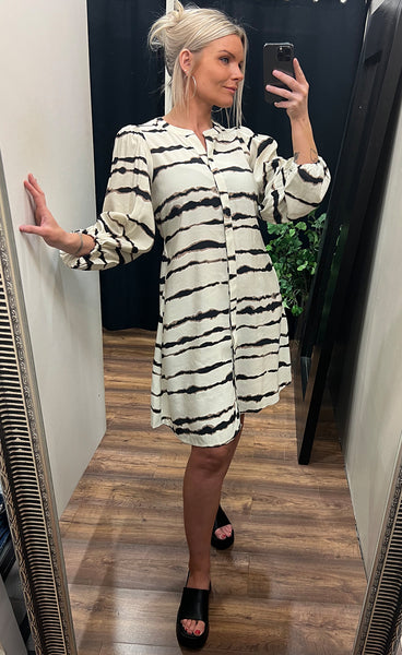 Florella dress - pelican stroke