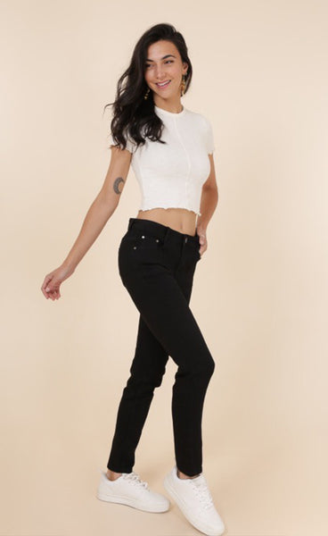 Teygju gallabuxur 8533 - black