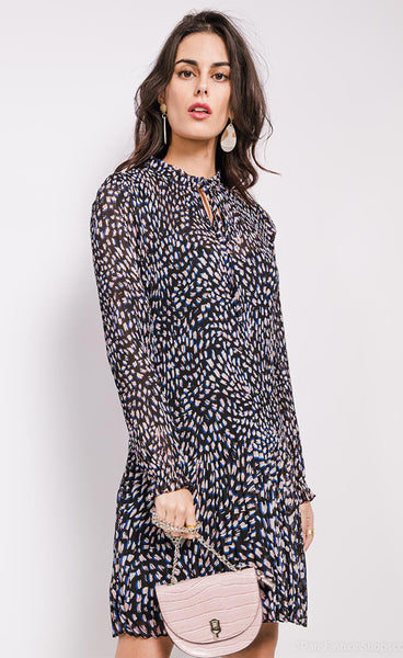 Jill kjóll - pink/blue