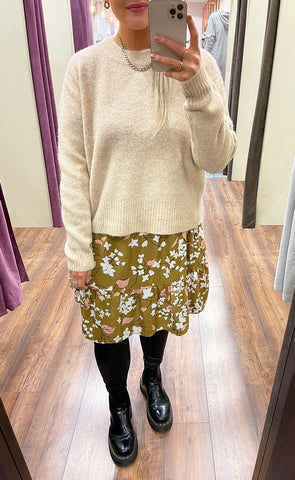 Lasinna peysa - sugar melange