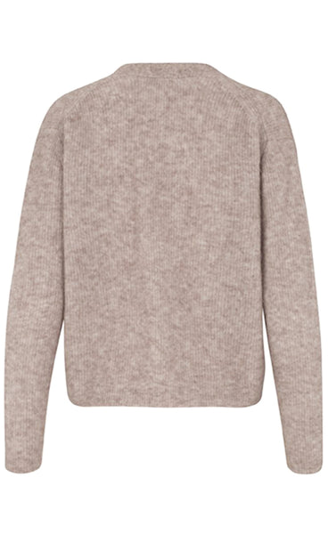 Cidney peysa - sand melange