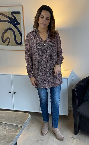 Laura blússa - leopard