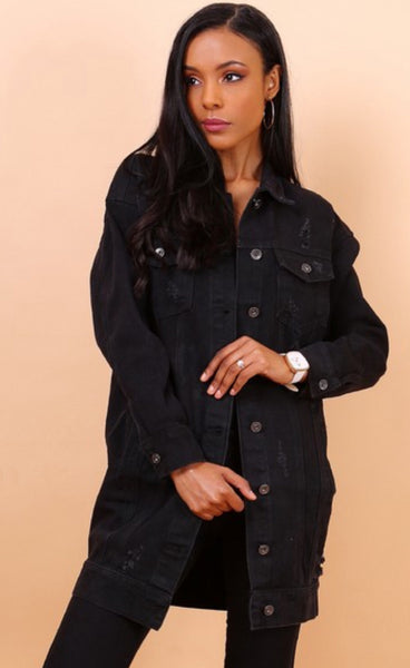 Denim jakki - svartur