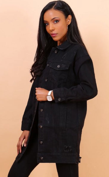 Denim jakki - svartur