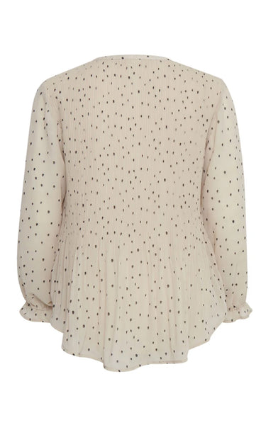 Drisel blússa kremuð